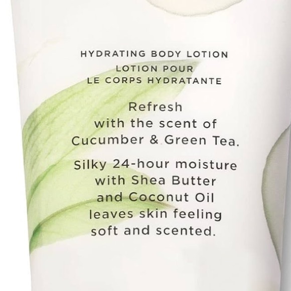 Victoria's Secret Cucumber & Green Tea Hydrating Body Lotion w shea butter - Picture 3 of 5